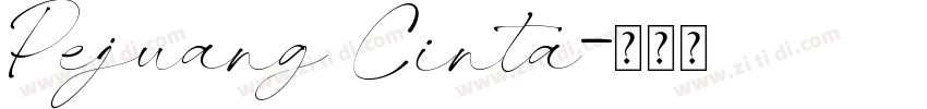 Pejuang Cinta字体转换